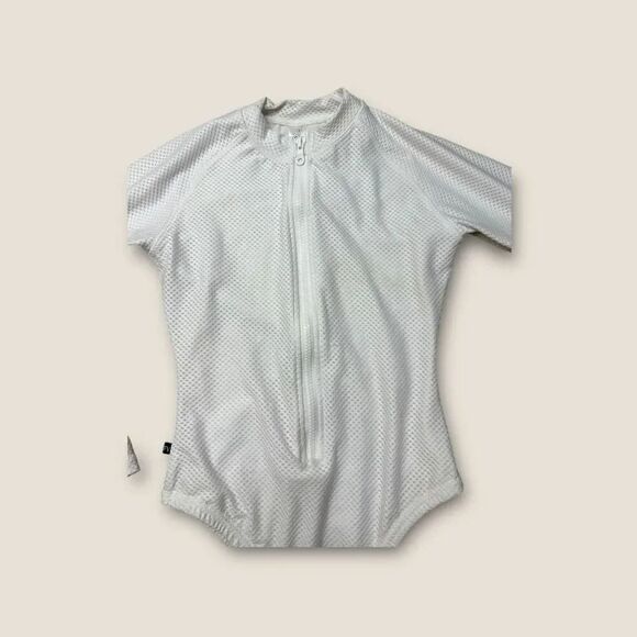 Fiorella Volin Pavones White Zip Up One-Piece Size Small - Picture 3 of 6